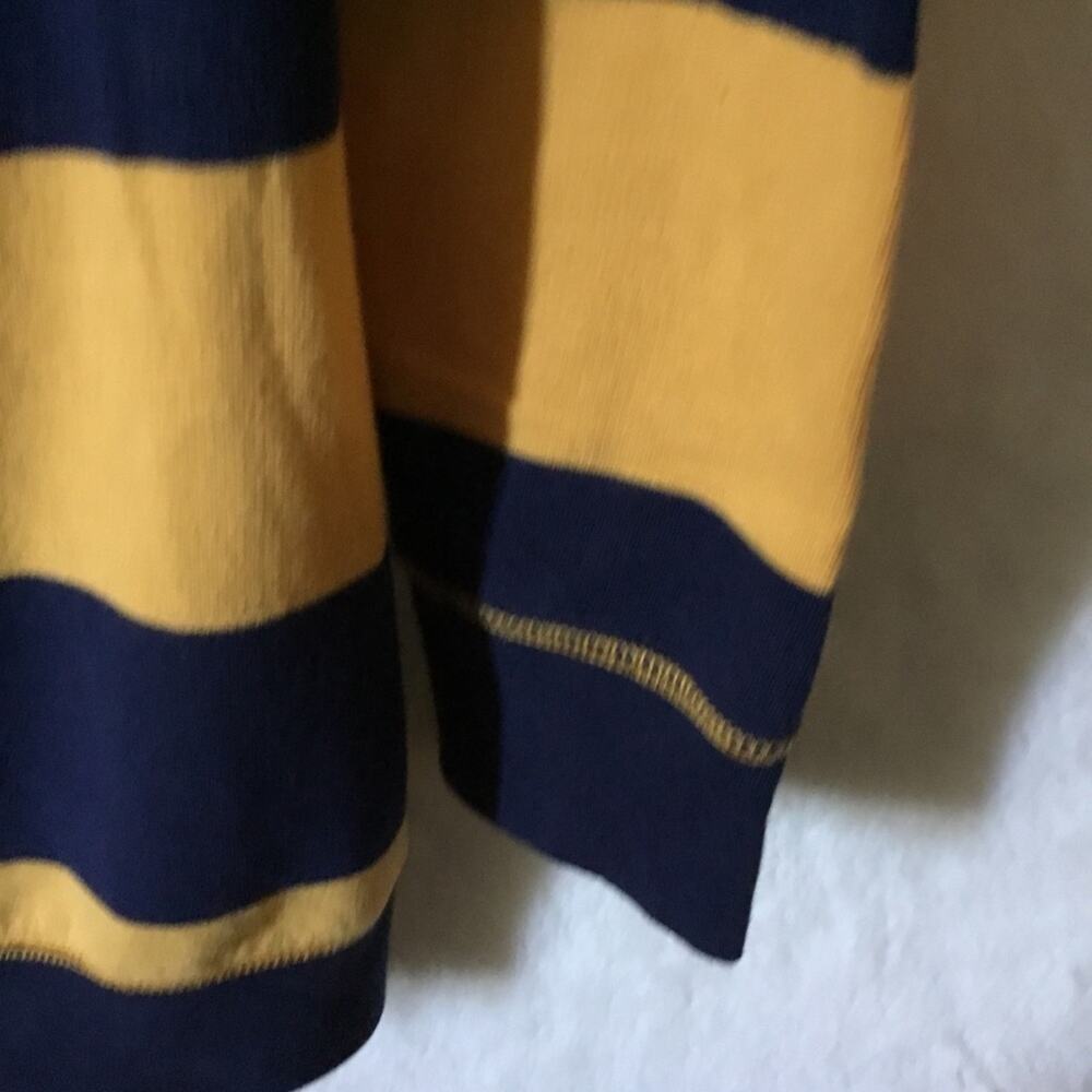 Ralph Lauren Girl Yellow Striped Long Hoodie Shirt - Picture 10 of 10